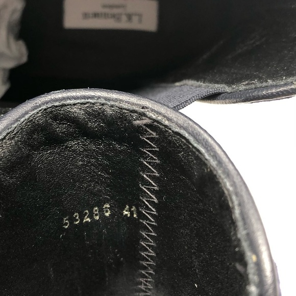 L.K. Bennett Becky Navy Velvet Ankle Boots - Picture 14 of 16